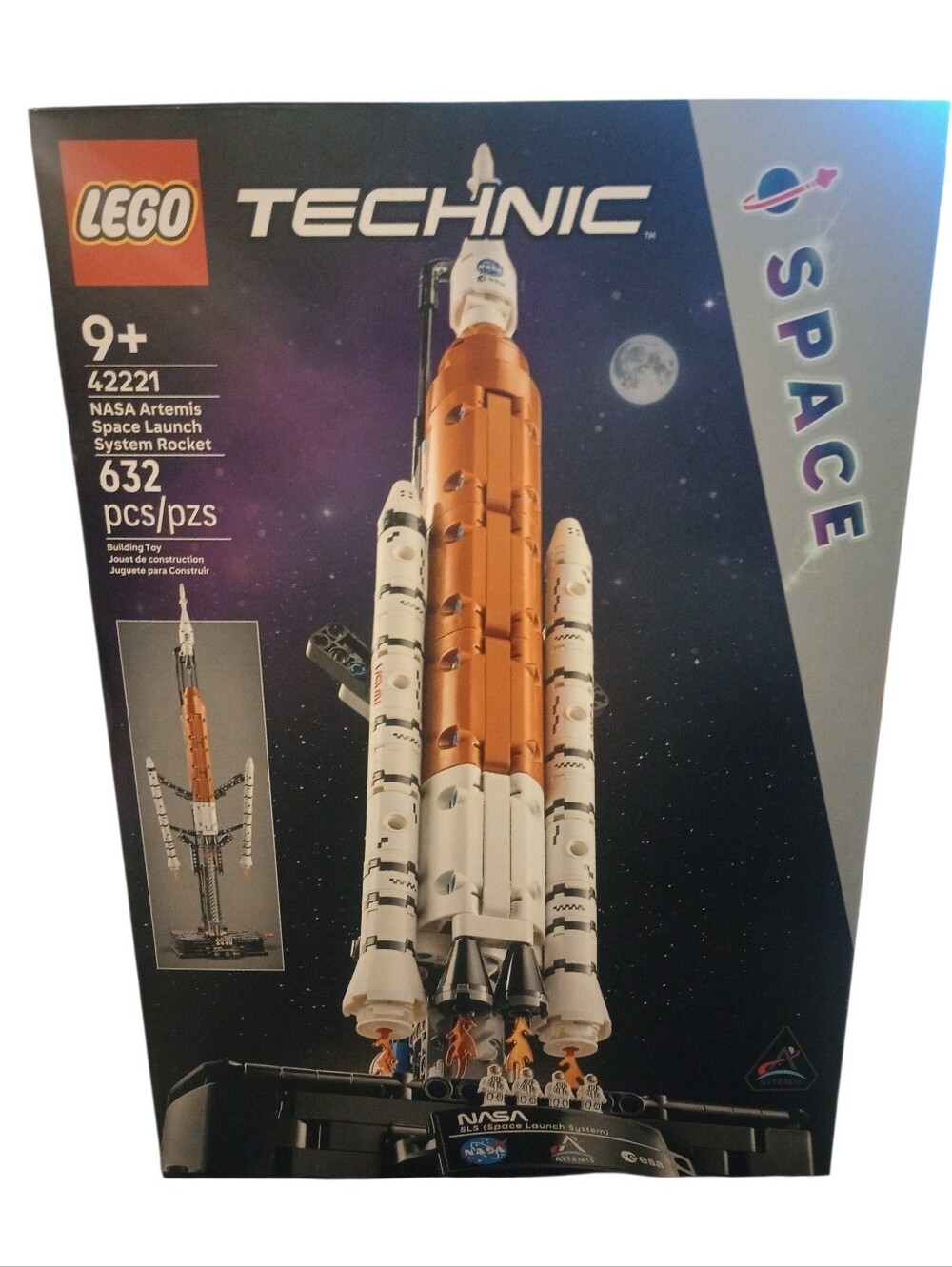 LEGO Technic Artemis NASA Space Launch System Rocket, 42221, 632 Pcs., NWT